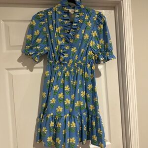 Umgee Blue Floral Mini Dress